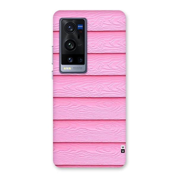 Pink Wood Back Case for Vivo X60 Pro Plus