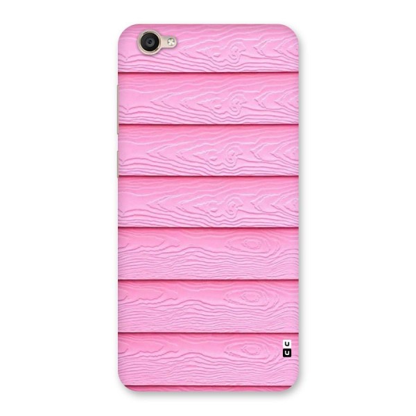 Pink Wood Back Case for Vivo Y55s