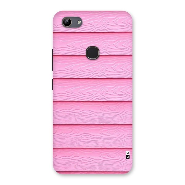 Pink Wood Back Case for Vivo Y81