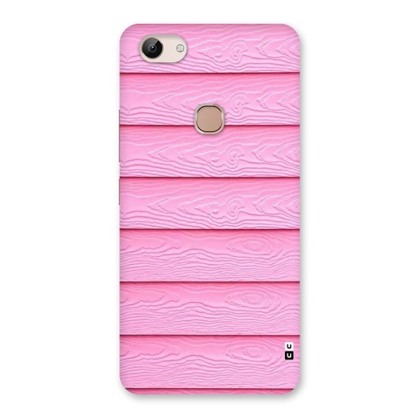 Pink Wood Back Case for Vivo Y83