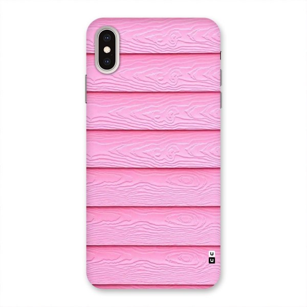 Pink Wood Back Case for iPhone XS Max