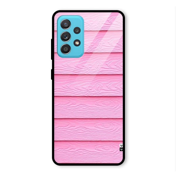 Pink Wood Glass Back Case for Galaxy A52s 5G