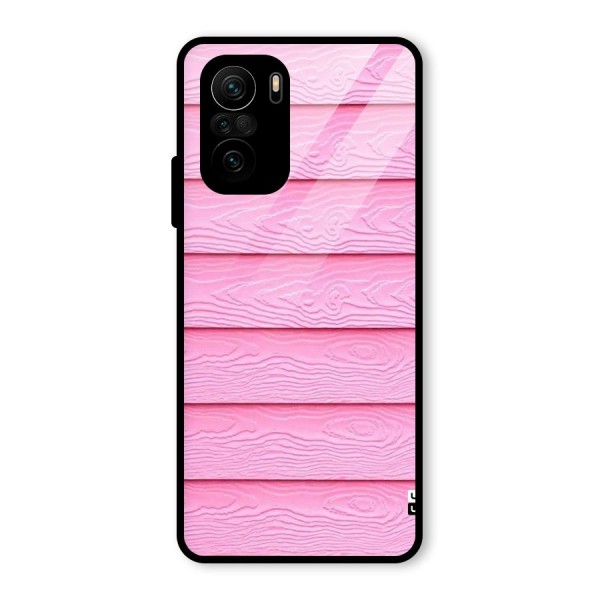 Pink Wood Glass Back Case for Mi 11x