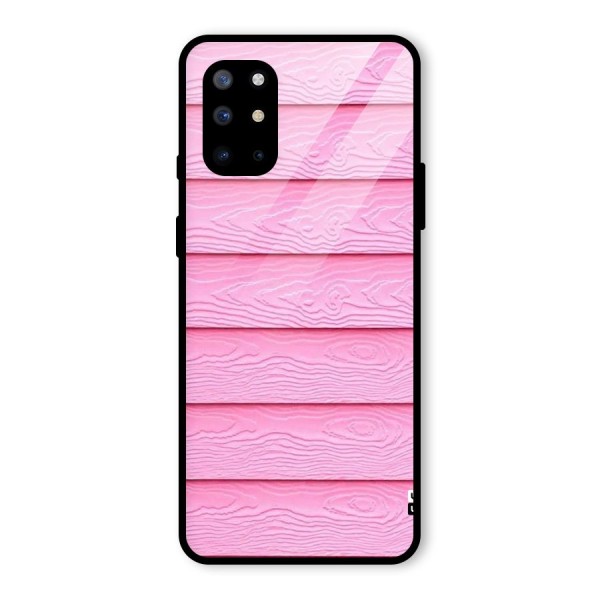 Pink Wood Glass Back Case for OnePlus 8T