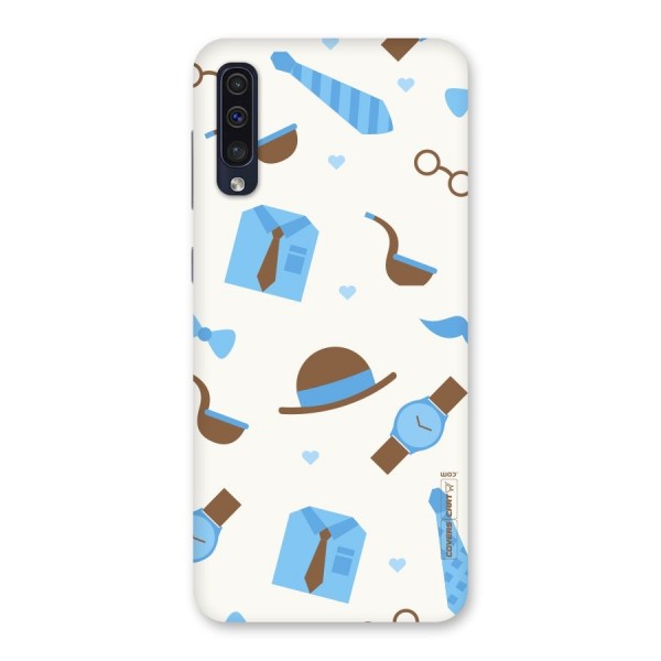 Pipe Hat Watch Pattern Back Case for Galaxy A50