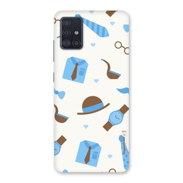 Pipe Hat Watch Pattern Back Case for Galaxy A51