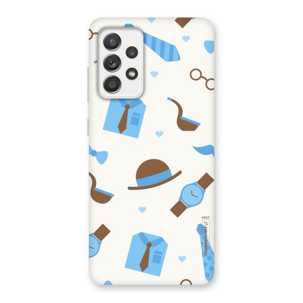 Pipe Hat Watch Pattern Back Case for Galaxy A52