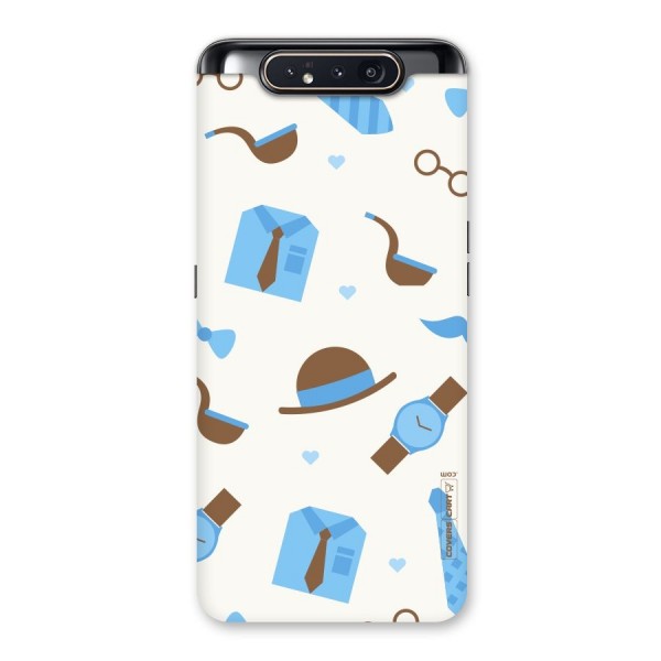 Pipe Hat Watch Pattern Back Case for Galaxy A80