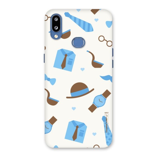 Pipe Hat Watch Pattern Back Case for Galaxy M01s