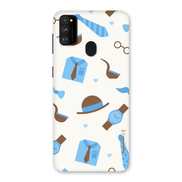 Pipe Hat Watch Pattern Back Case for Galaxy M21