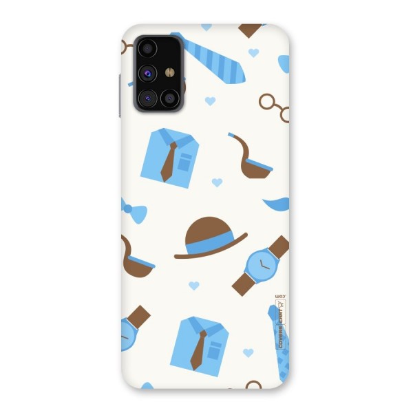 Pipe Hat Watch Pattern Back Case for Galaxy M31s