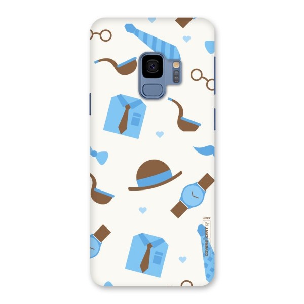 Pipe Hat Watch Pattern Back Case for Galaxy S9