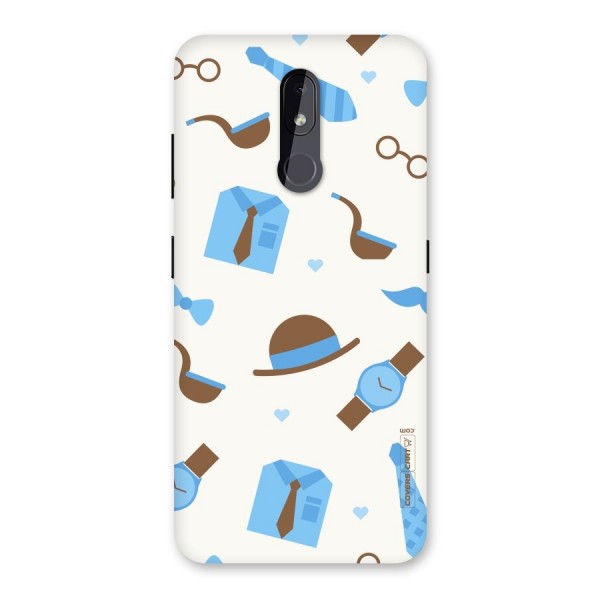 Pipe Hat Watch Pattern Back Case for Nokia 3.2