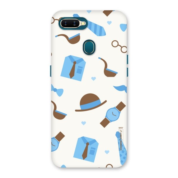 Pipe Hat Watch Pattern Back Case for Oppo A7