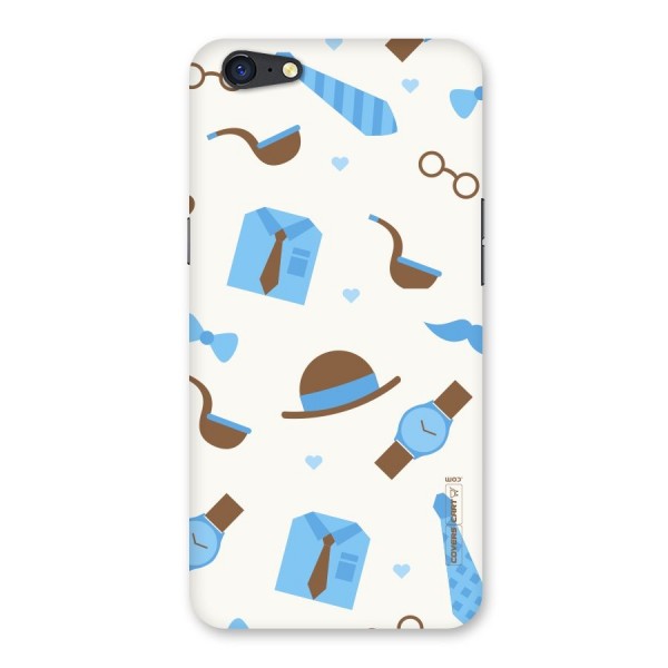 Pipe Hat Watch Pattern Back Case for Oppo A71