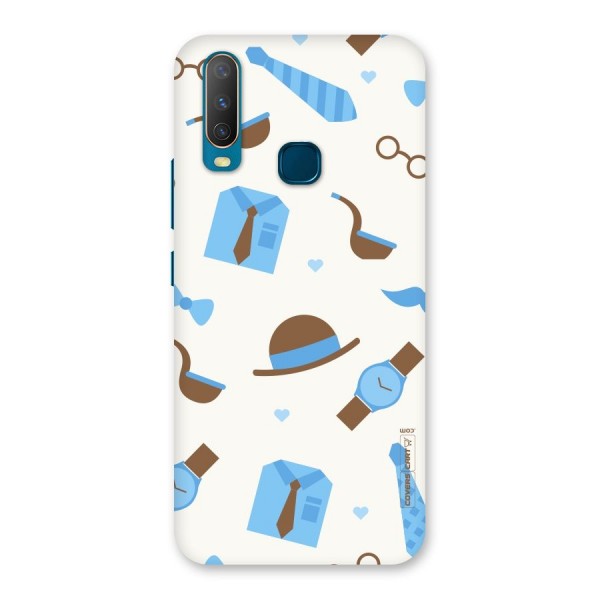 Pipe Hat Watch Pattern Back Case for Vivo Y17