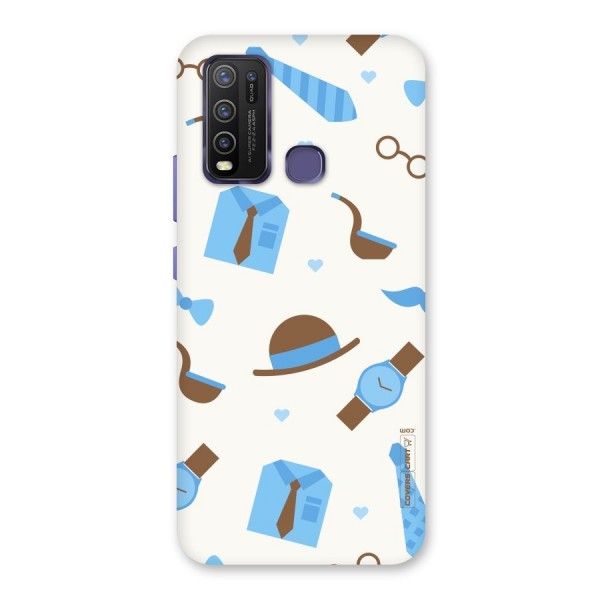 Pipe Hat Watch Pattern Back Case for Vivo Y30