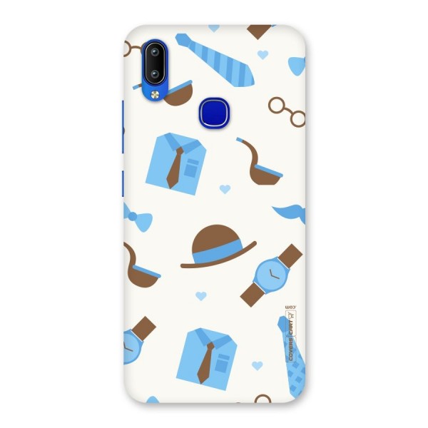 Pipe Hat Watch Pattern Back Case for Vivo Y91