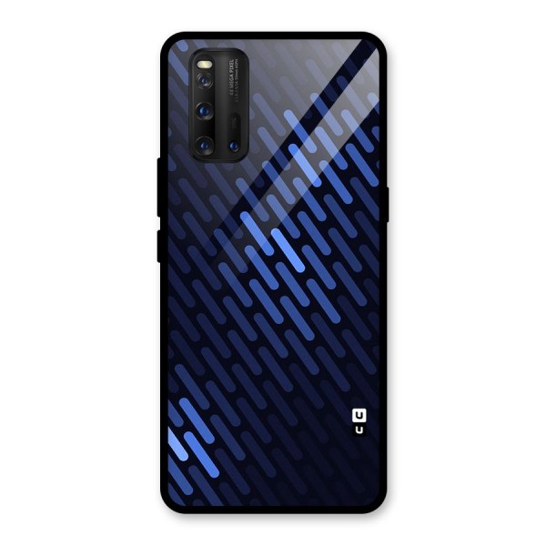 Pipe Shades Pattern Printed Glass Back Case for Vivo iQOO 3
