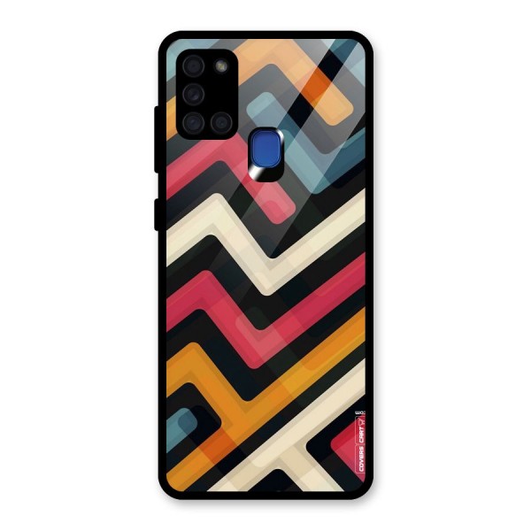 Pipelines Glass Back Case for Galaxy A21s