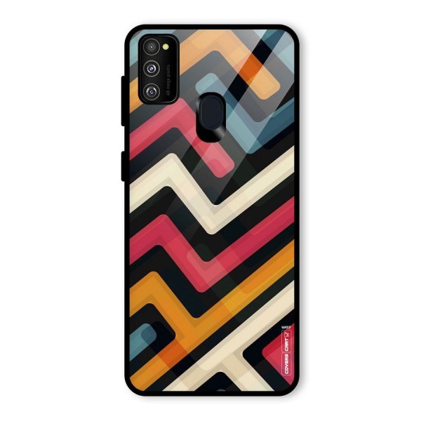 Pipelines Glass Back Case for Galaxy M21