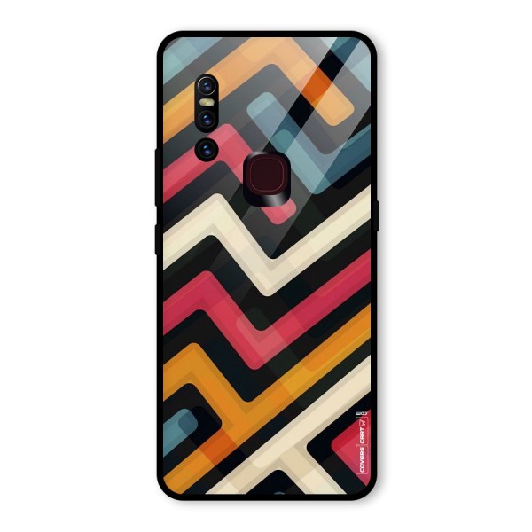 Pipelines Glass Back Case for Vivo V15