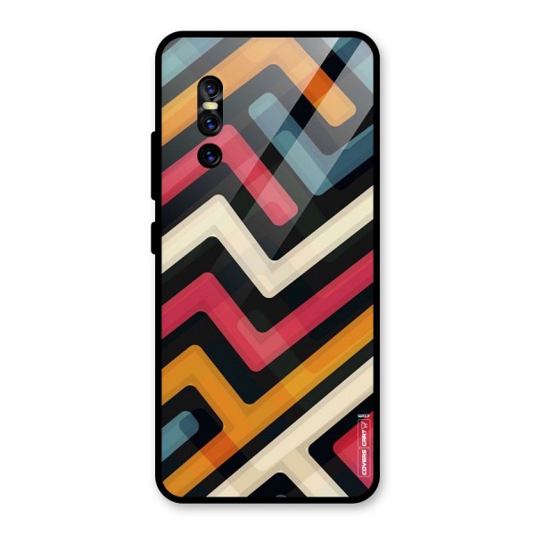 Pipelines Glass Back Case for Vivo V15 Pro