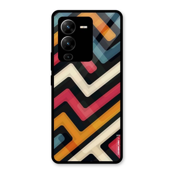 Pipelines Glass Back Case for Vivo V25 Pro