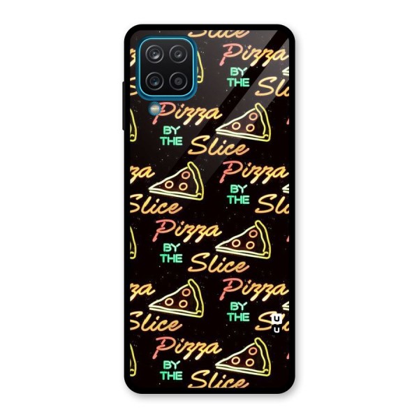 Pizza By Slice Glass Back Case for Galaxy A12