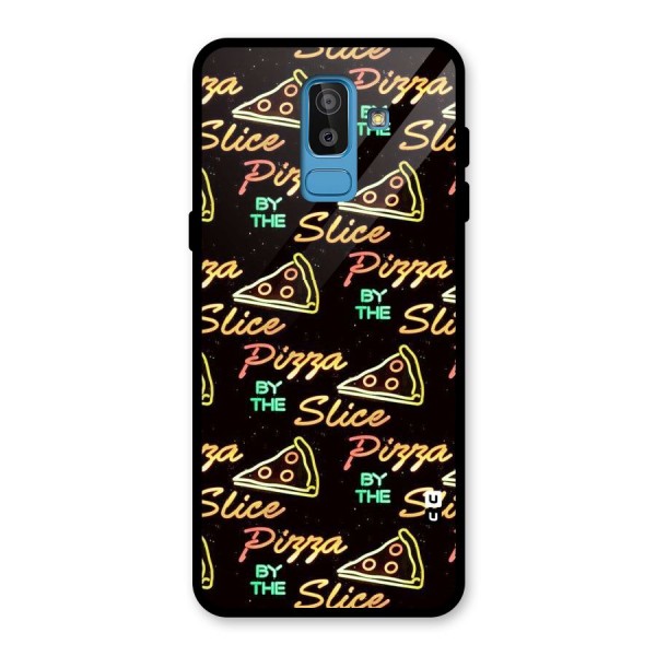 Pizza By Slice Glass Back Case for Galaxy J8