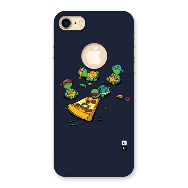 Pizza Overload Back Case for iPhone 8 Logo Cut