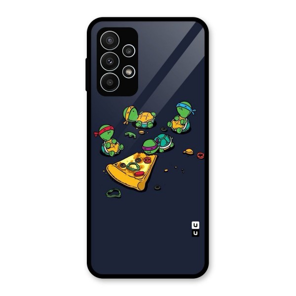 Pizza Overload Glass Back Case for Galaxy A23