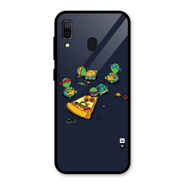 Pizza Overload Glass Back Case for Galaxy A30