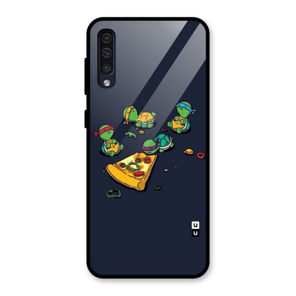 Pizza Overload Glass Back Case for Galaxy A50s