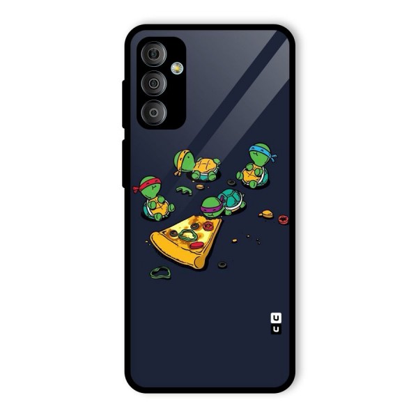 Pizza Overload Glass Back Case for Galaxy F23