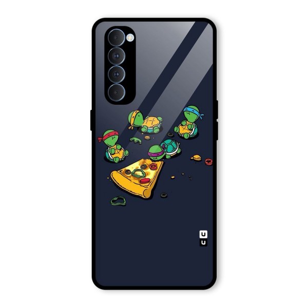 Pizza Overload Glass Back Case for Oppo Reno4 Pro