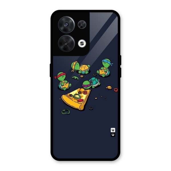 Pizza Overload Glass Back Case for Oppo Reno8 5G