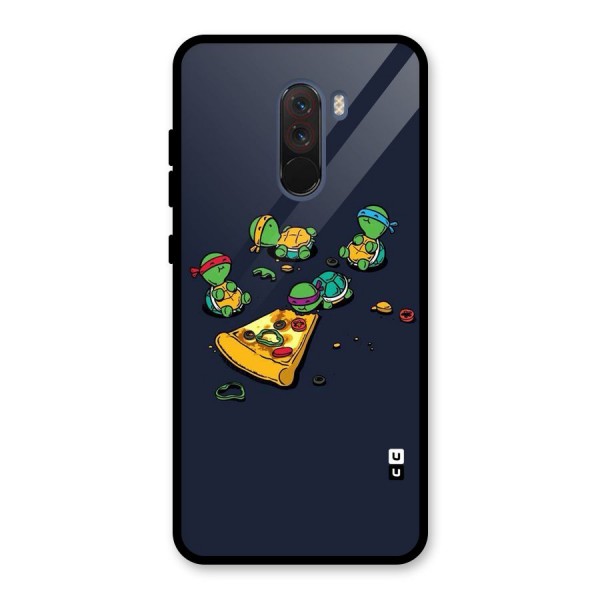 Pizza Overload Glass Back Case for Poco F1