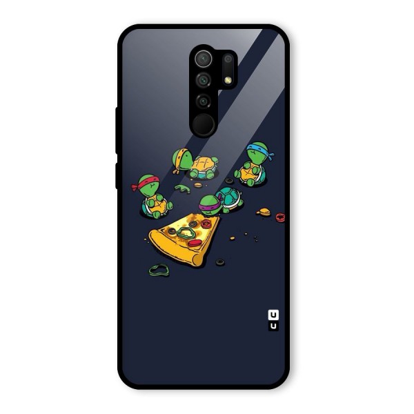 Pizza Overload Glass Back Case for Redmi 9 Prime