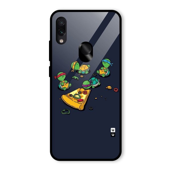 Pizza Overload Glass Back Case for Redmi Note 7