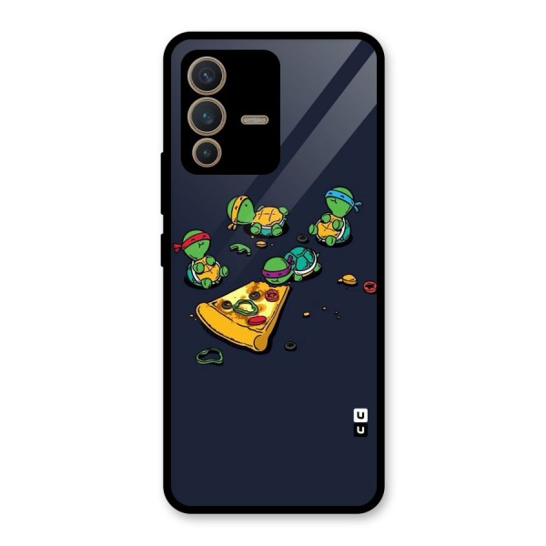 Pizza Overload Glass Back Case for Vivo V23 5G