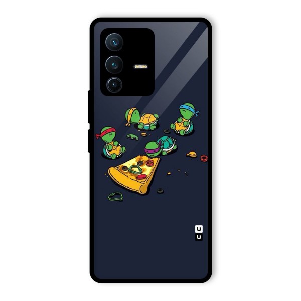 Pizza Overload Glass Back Case for Vivo V23 Pro