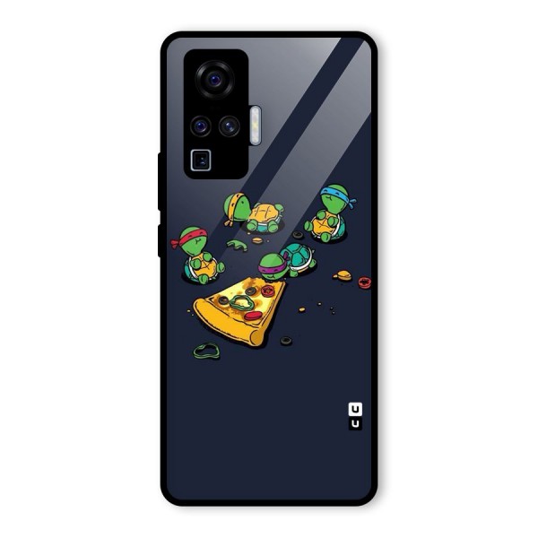 Pizza Overload Glass Back Case for Vivo X50 Pro