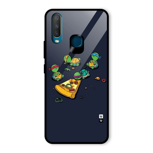 Pizza Overload Glass Back Case for Vivo Y12