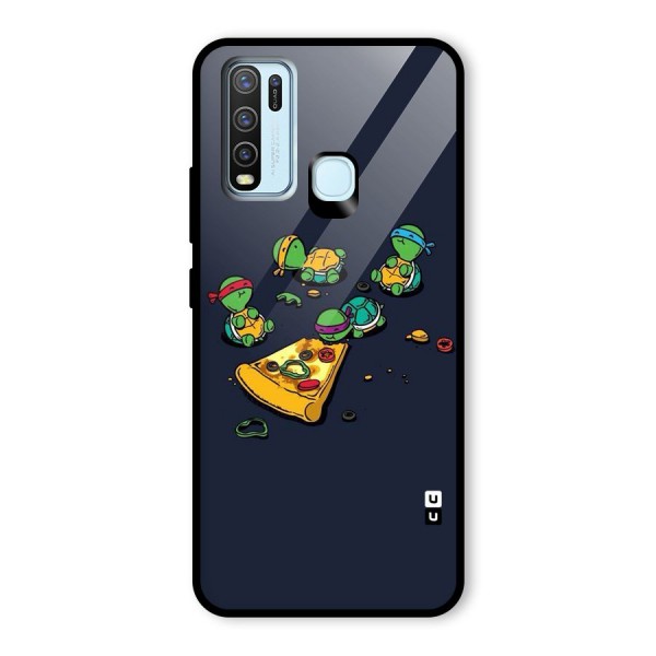 Pizza Overload Glass Back Case for Vivo Y30