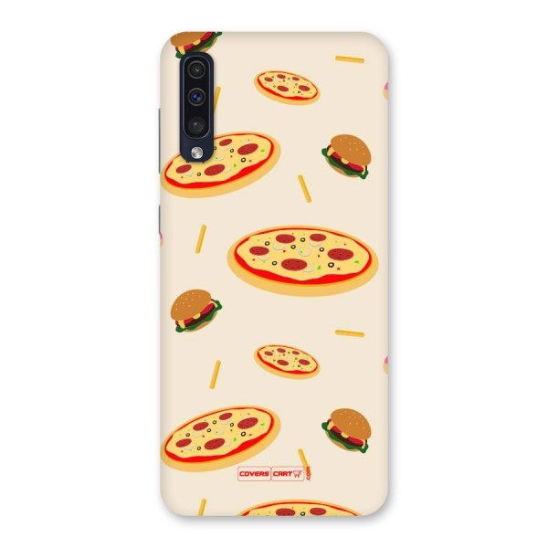 Pizza and Burger Love Back Case for Galaxy A50