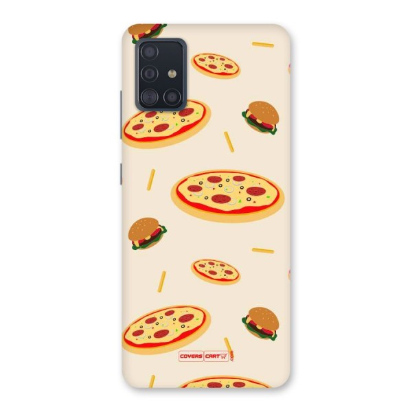 Pizza and Burger Love Back Case for Galaxy A51