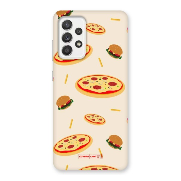 Pizza and Burger Love Back Case for Galaxy A52