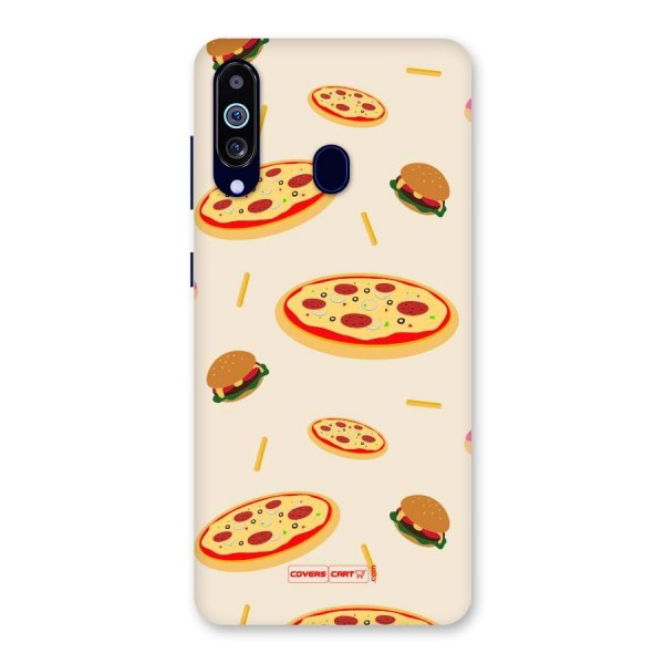 Pizza and Burger Love Back Case for Galaxy A60