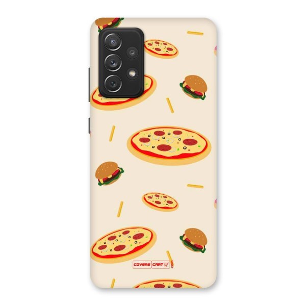 Pizza and Burger Love Back Case for Galaxy A72